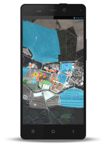 smartphone carte 211x300 Partenariat Game Fair – Naturapass : utilisez Naturapass pour vous déplacer sur le salon !